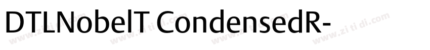 DTLNobelT CondensedR字体转换